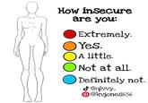 How inSecure are you: Extremely. Yes. OA little. O Not at all. Definitely not. @qlvvy- @kvjoneS656