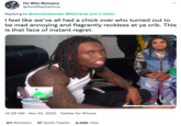 He Who Remains @iAmSilasDaVirus Replying to @domainsdomain @KaiCenat and 2 others I feel like we've all had a chick over who turned out to be mad annoying and flagrantly reckless at ya crib. This is that face of instant regret. experkty just subscribed! 10:29 AM - Nov 22, 2022. Twitter for iPhone 411 Retweets 57 Quote Tweets 9,098 Likes : vida