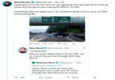 Matt Binder @MattBinder. Nov 28 Apple gave Fortnite the boot for not agreeing with the App Store revenue share and the game was making $1 billion+ on iOS something tells me Apple won't be rattled by Musk and his army of 150k users paying $8 392 PAY 30% ELON 8,375 14.2K TO WAR 113K Elon Musk @elonmusk - 46m Spoiler alert Did you know Apple puts a secret 30% tax on everything you buy through their App Store? 2,270 Watcher.Guru @Watcher..... 51m Replying to @elonmusk Apple takes a 30% tax from app developers who make over $1 million through the App Store on an annual 38.7K X +] ...