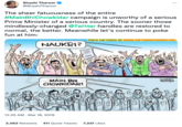 Shashi Tharoor @Shashi Tharoor The sheer fatuousness of the entire #MainBhiChowkidar campaign is unworthy of a serious Prime Minister of a serious country. The sooner those mindlessly-changed @Twitter handles are restored to normal, the better. Meanwhile let's continue to poke fun at him: NAUKRI? MAIN BHI CHOWKIDAR! 12:25 AM. Mar 18, 2019 more cartoons at www.cartoonistsatish.com B ... 2,063 Retweets 411 Quote Tweets 7,237 Likes Coop Come