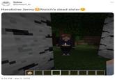 Schnu @Schnurri_tv Herobrine Jenny Notch's dead sister 4:15 PM - Apr 2, 2021 + ***