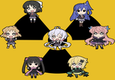 100% Accurate Symphogear Shipping Chart, AKA "The Radioactive Polycule" If you think this would fit better in the Yuri gallery or some other gallery, let me know