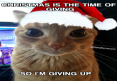 CHRISTMAS IS THE TIME OF GIVING 10 SO I'M GIVING UP @literallymecats