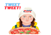 TWEET TWEET! pizza ATE