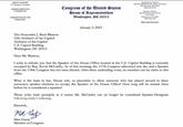 MATT GAETZ 1ST DISTRICT, FLORIDA ARMED SERVICES COMMITTEE COMMITTEE ON THE JUDICIARY Congress of the United States House of Representatives Washington, DC 20515 January 3, 2023 WASHINGTON OFFICE: 2021 RAYBURN HOUSE OFFICE BUILDING WASHINGTON, DC 20515 (202) 225-4136 Sincerely, Matt St Matt Gaetz Member of Congress DISTRICT OFFICE: 226 SOUTH PALAFOX PLACE 6TH FLOOR PENSACOLA, FL 32502 (850) 479-1183 https://gaetz.house.gov The Honorable J. Brett Blanton 12th Architect of the Capitol Architect of the Capitol U.S. Capitol Building Washington, DC 20515 Dear Mr. Blanton, I write to inform you that the Speaker of the House Office located in the U.S. Capitol Building is currently occupied by Rep. Kevin McCarthy. As of this morning, the 117th Congress adjourned sine die, and a Speaker from the 118th Congress has not been elected. After three undeciding votes, no member can lay claim to this office. What is the basis in law, House rule, or precedent to allow someone who has placed second in three successive speaker elections to occupy the Speaker of the House Office? How long will he remain there before he is considered a squatter? Please write back promptly as it seems Mr. McCarthy can no longer be considered Speaker-Designate following today's balloting.