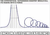 THE HYPOTHETICAL 'EUTHANASIA COASTER' WOULD KILL ITS RIDERS WITH G-FORCE lea ONCE IN A LIFETIME EXPERENCE cute Commune
