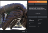 →] EA www.dor PO♡ Rerun Model Make Private statue of hands made of bronze, Cthulian, anatomically incorrect, five fingers, anatomically correct fingers, no head, no body, cityscape, day, 4k, hd stable-diffusion Guidance Scale 7.5 Seed Enhance 5553220950039280 Remix Copy Prompt Model Version v1.5 Dimensions 512 x 512 Reimage Steps 25 Delete
