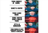 Look on the bright side! | /r/wholesomememes YOU MEET A GIRL SHE'S CUTE YOU LIKE HER Ber IT'S A DREAM Bernie Berni SHE SAYS SHE LIKES nie YOU Ber YOU FINALLY GOT ENOUGH SLEEP TOrnie HAVE A DREAM 776