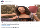 Ella EL PUPAS @MulletViolenta rory @xforceapologist • Jan 28 enough girlbosses i need girlfailures. just an absolute loser of a female character. more women who suck!!!!! Show this thread 3:50 AM Jan 30, 2023 239.5K Views :