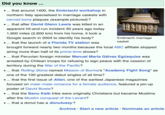 Did you know ... that around 1400, the Embriachi workshop in northern Italy specialised in marriage caskets with carved bone plaques (example pictured)? .... that after David Glenn Lewis was killed in an apparent hit-and-run incident 30 years ago today 1,600 miles (2,600 km) from his home, it took a Google search in 2004 to identify his body? 1 HONDA Embriachi marriage casket ● ... that the launch of a Florida TV station was brought forward nearly two months because the local ABC affiliate stopped airing more than half of its prime-time shows? that Peruvian foreign minister Manuel María Gálvez Egúsquiza was arrested by Chilean troops for refusing to sign peace with the cession of territory during the War of the Pacific? that Rolling Stone named Mission of Burma's "Academy Fight Song" as one of the 100 greatest debut singles of all time? .... that the first issue of Allan, one of the earliest Japanese magazines focused on male-male romance for a female audience, featured a pin-up poster of David Bowie? that the Banu Kalb tribe were originally Christians but became Muslims after the Muslim conquest of the Levant? .... that a donut has a donutussy? Archive Start a new article Nominate an article
