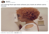 Ice Spice Looking Through Door Peephole Meme BLIZZY @blizzy_mcguire me doing that eye test where you look at ethel cains. house 2:58 PM Feb 8, 2023 404.9K Views :