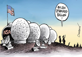NSA SAL 417 OH,EIN SPIONAGE- BALLON ! CHAPPATTE