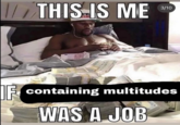 THIS IS ME 3/10 F containing multitudes WAS A JOB AUT