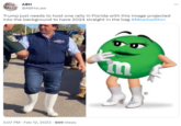 meatball DOG ABH BALLS @ABHsLaw Trump just needs to host one rally in Florida with this image projected into the background to have 2024 straight in the bag #Meatball Ron BANT 5:07 PM - Feb 12, 2023 609 Views E Me ⠀