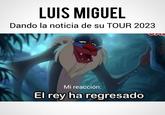 LUIS MIGUEL Dando la noticia de su TOUR 2023 RADIO TU & YO Mi reacción: El rey ha regresado
