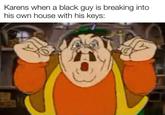 Karens when a black guy is breaking into his own house with his keys: