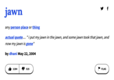 jawn any person place or thing actual quote.... " i put my jawn in the jawn, and some jawn took that jawn, and now my jawn is gone" by dhani May 22, 2004 1284 y f ¹525 FLAG