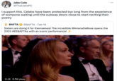 Jake Cole @That Jake PC BAFTA @BAFTA Feb 19 Sisters are doing it for themselves! The incredible @ArianaDeBose opens the 2023 #EEBAFTAs with an iconic performance! I support this. Celebs have been protected too long from the experience of someone waiting until the subway doors close to start reciting their poetry 0:18 6.7M views : • ...