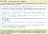 FRIDAY, JUNE 18, 2021 Rage, rage, against the dying of the light To everyone's complete surprise, a Boomer is upset about my open contempt for his g-g-generation. And he's particularly upset about The Day of the Pillow: For the second time in a week, a very popular Blogger who's name I won't mention and to who's site I won't link to, has come out with posts trashing the Boomer Generation. Reading through the comments, there seems to be a slathering wish for what they are calling "The Day Of The Pillow", where they feel perfectly justified by their perception of Boomer self centeredness and greed, to suffocate us in our beds when we get old and feeble enough to be unable to defend ourselves. Both posts are full of vitriol pointed towards the Boomer Generation but upon closer inspection, I see a lot of anger issues from Gen X'ers who's main self righteous anger seems to be stemming from their common claim that they were "Latch Key Kids". Just so you know, I had that exact same experience growing up but for some reason I haven't figured out how to blame the entire generation of my parents. Funny that. This claim exposes the true reasons for their anger without them apparently being able to see it when I can, from space. They feel abandoned. Poor widdle snowflakes gots the Daddy Issues but can't seem to put 2 and 2 together so hey, lets attack that whole generation because our parents were too busy partying and being self centered to love us, right? You try and tell them hey, you little f------ are all growed up now and are beginning to hold office and take over the joint. If you don't like what The Boomers In Charge are currently doing, then walk away from the Pity Party and f------ do something about it. OH THE HOWLS OF OUTRAGE WHEN YOU POINT THIS OUT! It's more than a little ironic that this Boomer doesn't understand that suffocating Boomers in their beds would be doing something about it. Of course, he's too Boomer to grasp that the Day of the Pillow reference is to Boomers being suffocated by the very immigrants whose entry they celebrated working in the nursing homes that will keep them alive just long enough to make sure they don't leave anything but debt to the succeeding generations.