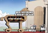 imgflip.com HER OFFERING A NIGHT OF SEX STRAP ON DILDO MY WIFE ME
