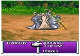 Ramuh Attack Throw Items PLEASE stop praying for my Grandpa he's casting Thundara!!