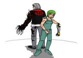 the virus man and the plankton girl