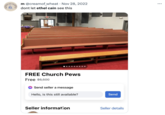 ng doos W NOT THE BEST W m @creamof_wheat dont let ethel cain see this Nov 28, 2022 FREE Church Pews Free $6,500 Send seller a message Hello, is this still available? Seller information Send Seller details :