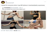 с @lherealchieff I speak for everyone when I say WE believe in leanbeefpatty supremacy TITSUMAKI @TITSUMAKL Mar 4 How do people find these kind of girls hot? 9:11 AM Mar 8, 2023 195.9K Views ... balance