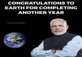 CONGRATULATIONS TO EARTH FOR COMPLETING ANOTHER YEAR mememandir