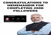 CONGRATULATIONS TO MEMEMANDIR FOR COMPLETING 200K FOLLOWERS mememandir 592 Posts 200K 615 Followers Following mememandir Original memes on pop culture and politics ✔linktr.ee/mememandir