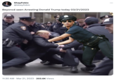 Trump Getting Arrested AI Art (meme)