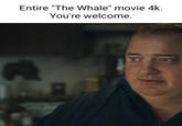 Entire "The Whale" movie 4k. You're welcome. A PA