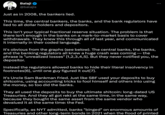 Balaji @balajis Just as in 2008, the bankers lied. This time, the central bankers, the banks, and the bank regulators have lied to all dollar holders and depositors. This isn't your typical fractional reserve situation. The problem is that there isn't enough in the banks on a mark-to-market basis to cover withdrawals. They knew this through all of last year, and communicated it internally in their coded language. It's obvious from the graphs (see below). The central banks, the banks, and the banking regulators all knew a huge crash was coming-the phrase is "unrealized losses" [1,2,3,4,5]. But they never notified you, the depositor. Instead the regulators allowed banks to hide their literal insolvency in footnotes[6], until one guy figured it out[7]. : It's Uncle Sam Bankman Fried. Just like SBF used your deposits to buy shitcoins, using accounting tricks to fool himself and others into using the money, so too did the banks. They all used the deposits to buy the ultimate shitcoin: long-dated US Treasuries. And they all got rekt at the same time, in the same way, because they bought the same asset from the same vendor who devalued it at the same time: the Fed. Specifically, as NYT admitted, banks "binged" on enormous amounts of Treasuries and other long-term bonds in 2021 when the flood of printed