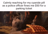 Calmly reaching for my cyanide pill as a police officer fines me $50 for a parking ticket