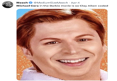 Meech @Medium Size Meech Apr 4 Michael Cera in the Barbie movie is so Clay Aiken coded ●
