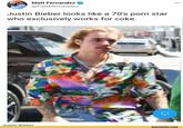 Matt Fernandez @FattMernandez Justin Bieber looks like a 70's p--- star who exclusively works for coke. Justin Bieber joyreactor.com