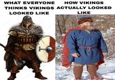 WHAT EVERYONE HOW VIKINGS THINKS VIKINGS ACTUALLY LOOKED LOOKED LIKE LIKE