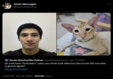 Chain Messages @itwontworkelija Seola Quintanilla Palmer @meItingbytwice Jan 17, 2021 do y'all have "forbidden" pairs you think look alike but also know NO one else is gonna agree? Show this thread 11:58 PM - Apr 12, 2023 · 973.9K Views :