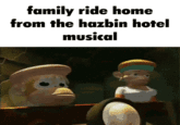 family ride home from the hazbin hotel musical