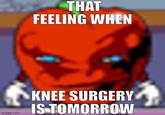 imgflip.com THAT FEELING WHEN KNEE SURGERY IS TOMORROW