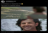 HrithikRules.com @Hrithik Rules Le Hrithikians on September 30 100 DAYS TO VIKRAM VEDHA 10:03 AM Jun 21, 2022 1800 :