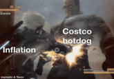 8 2339 Inflation mematic & Tenor Costco hotdog