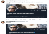 zach silberberg @zachsilberberg · 10h waiting to see when musk is gonna catch up with the newest name change the only good guy with the check mark @dril 1 writer director ceo "spider man goes to jail" account sold to Citibank as of 12/14/22, When the posts started getting bad t 119 5,032 zach silberberg @zachsilberberg. 10h there it is ₁203.2K : さん the only good guy with the check mark @dril さ Following ↑ Following : :