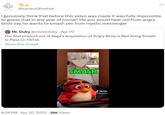 @sameoldfreshair I genuinely think that before this video was made it was fully impossible to guess that in any year of human life you would hear red from angry birds say he wants to smash zen from mystic messenger Mr. Duby @misterduby - Apr 20 Our first product out of Sega's acquisition of Angry Birds is Red doing Smash or Pass on TikTok Show this thread SMASH 8:26 PM - Apr 20, 2023-39K Views Tik Tok @angrybirds