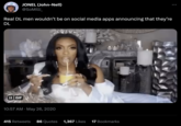 JONEL (John-Nell) @SoMilli_ Real DL men wouldn't be on social media apps announcing that they're DL II GIF 10:57 AM May 26, 2020 415 Retweets 86 Quotes 1,367 Likes 17 Bookmarks Reunion :