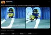 Philaye @PhilayeFilms Gays welcoming their DL married hookup into their home 4:08 PM May 7, 2022 2,853 Retweets 656 Quotes 22.4K Likes 809 Bookmarks