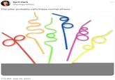 April Clark @autogynefiles The joker probably calls these normal straws 7:13 PM. Feb 10, 2021 or 200 :