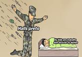 西 R Halls preto Eu indo pro trabalho sem escovar os dentes