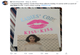 AJ @roblessk8. Sep 3, 2014 I received my Ladies' Code Kiss Kiss album today. It came with a card of my bias EunB. I can't stop crying. #RIPEunB 34 LADIES, CODE KISS - KISS t 1,109 465 3 ↑