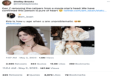 Shelley Brooks @imshelleybrooks Gen Z removing the calipers from a movie star's head: We have confirmed this person is pure of heart twitter.com/am_issan/statu... @am_issan this is how u age when u are unproblematic #Met Gala 1:07 AM May 2, 2023 1.6M Views 2,985 Retweets 863 Quotes 15.8K Likes 292 Bookmarks 11:04 AM. May 2, 2023 187.8K Views 225 Retweets 2 Quotes 3,973 Likes 72 Bookmarks :